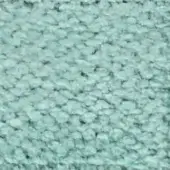 Pale turquoise granular texture, uniformly sized particles, matte finish, fabric sample with “swan > fabric (elite) > elite 305 27” text.